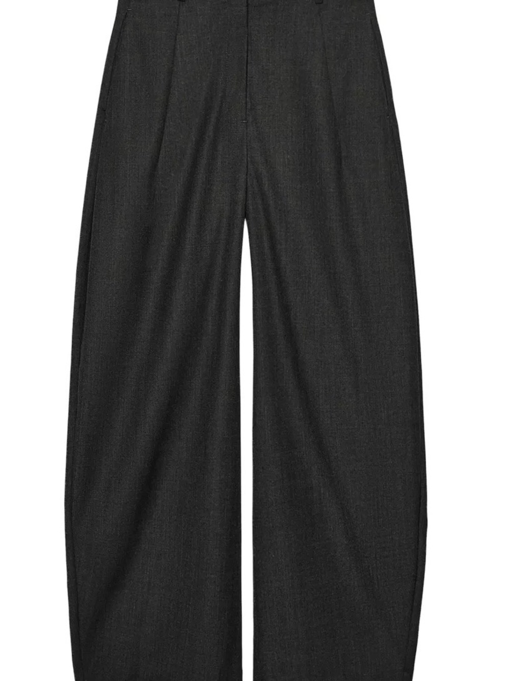 Zara Black Wide-Leg Tailored Trousers